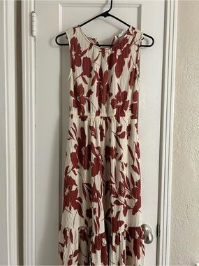 Cosmic Beauty Floral Cutout Maxi Dress - Size M Excellent Condition